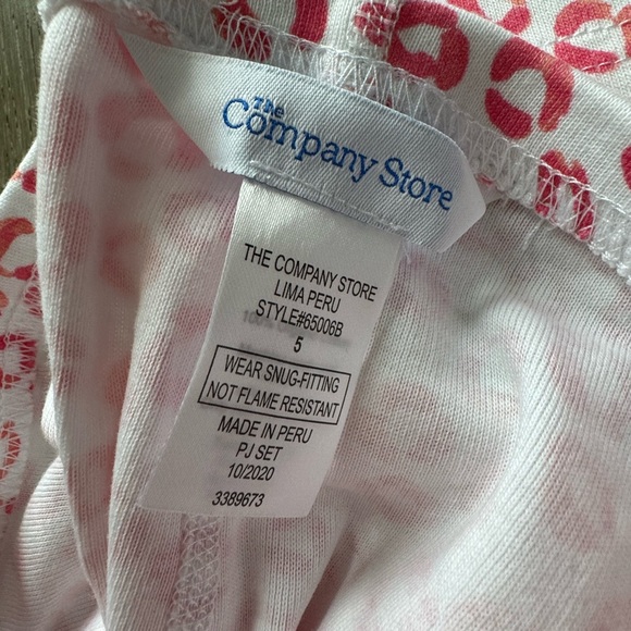 The Company Store kids animal print pajama set - Picture 4 of 7
